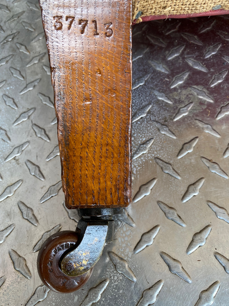 a rare pair of howard & sons antique leather club arm chairs