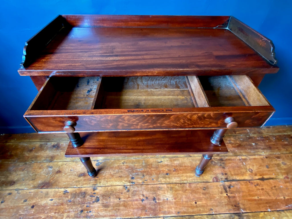 early antique regency william wilkinson mahogany side table console circa 1810