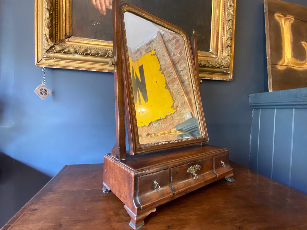 george i mahogany mirror original plate mercury mirror circa 1735