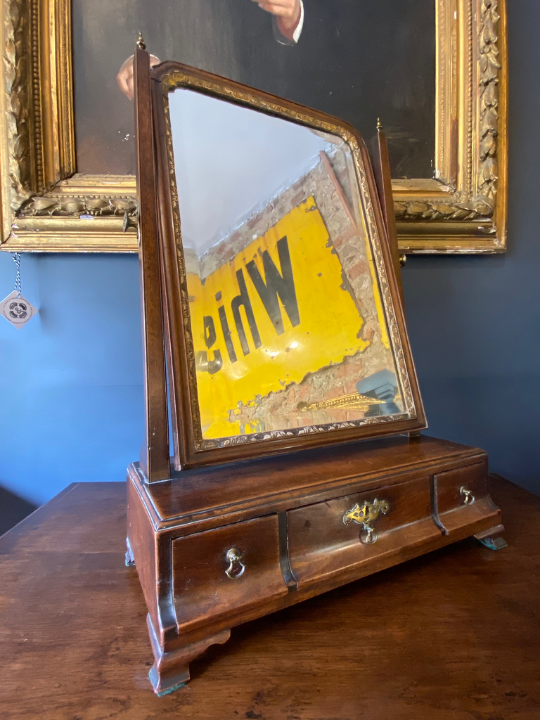 george i mahogany mirror original plate mercury mirror circa 1735