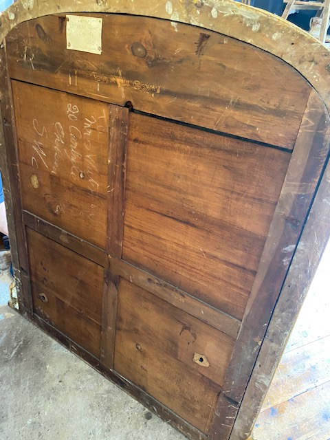 large antique gilt & gesso mirror of the highest quality