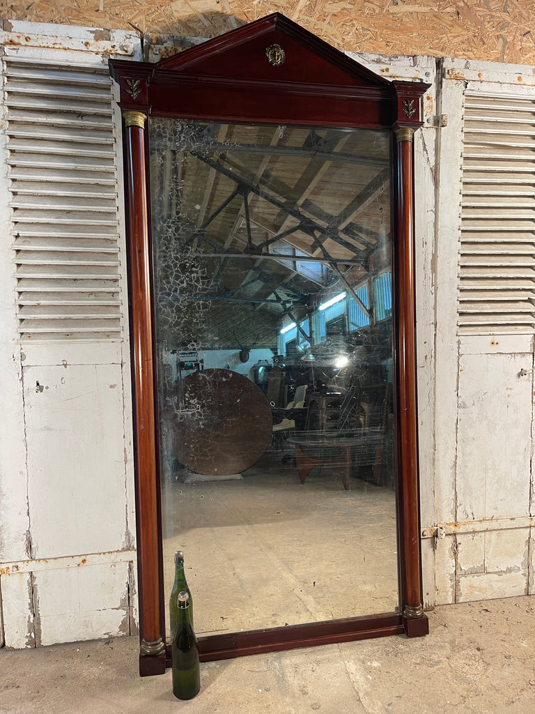 antique french empire statement wall floor mirror circa 1880