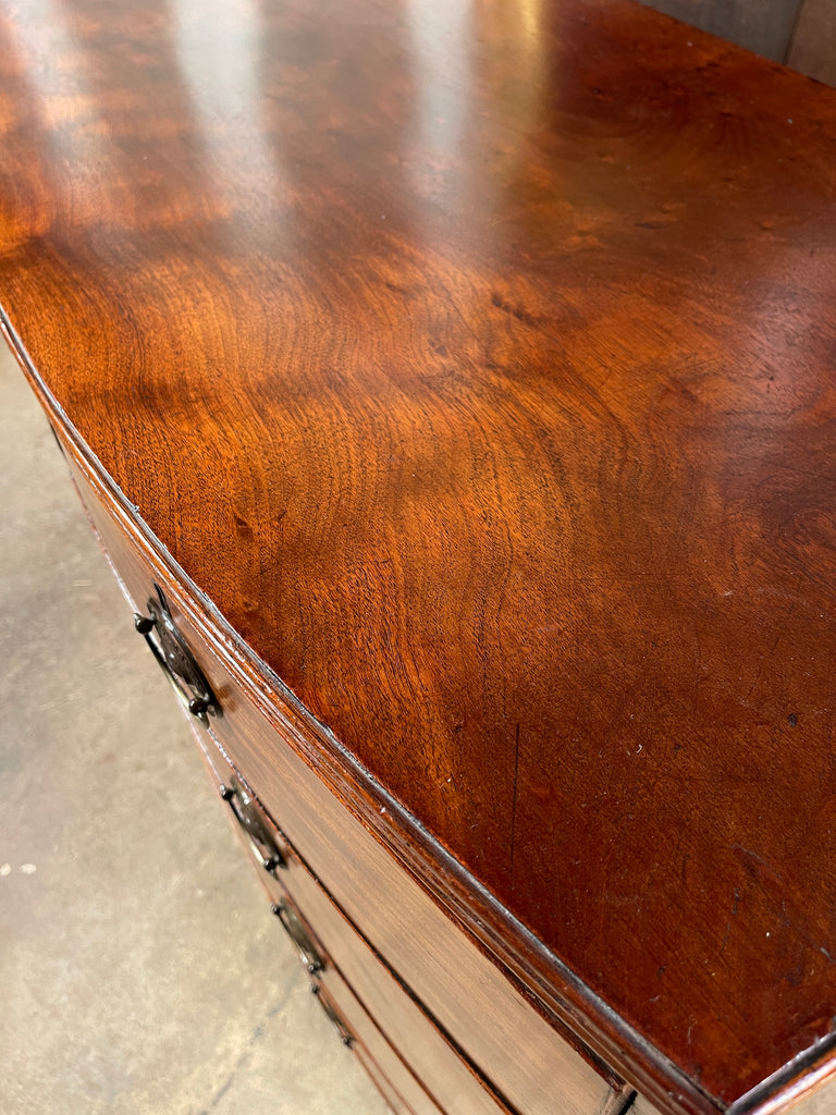 an exceptional regency flame mahogany bow front chest of drawers circa 1830