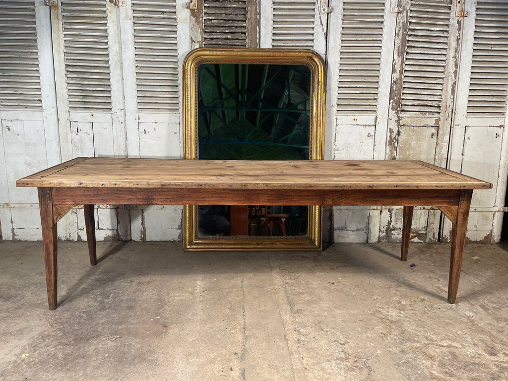 antique french provincial farmhouse elm refectory kitchen dining table circa 1820
