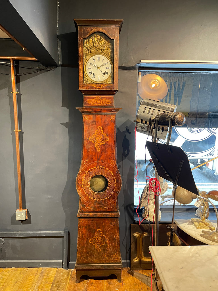 antique continental french comtoise clock