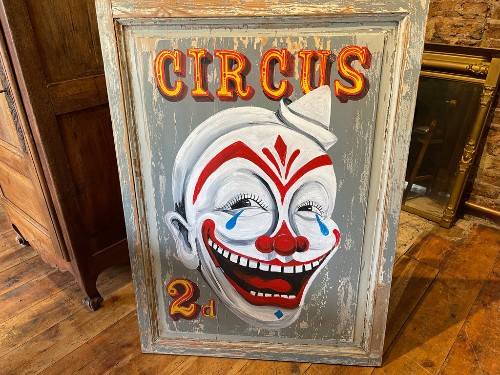 large vintage circus advertising sign wall art picture