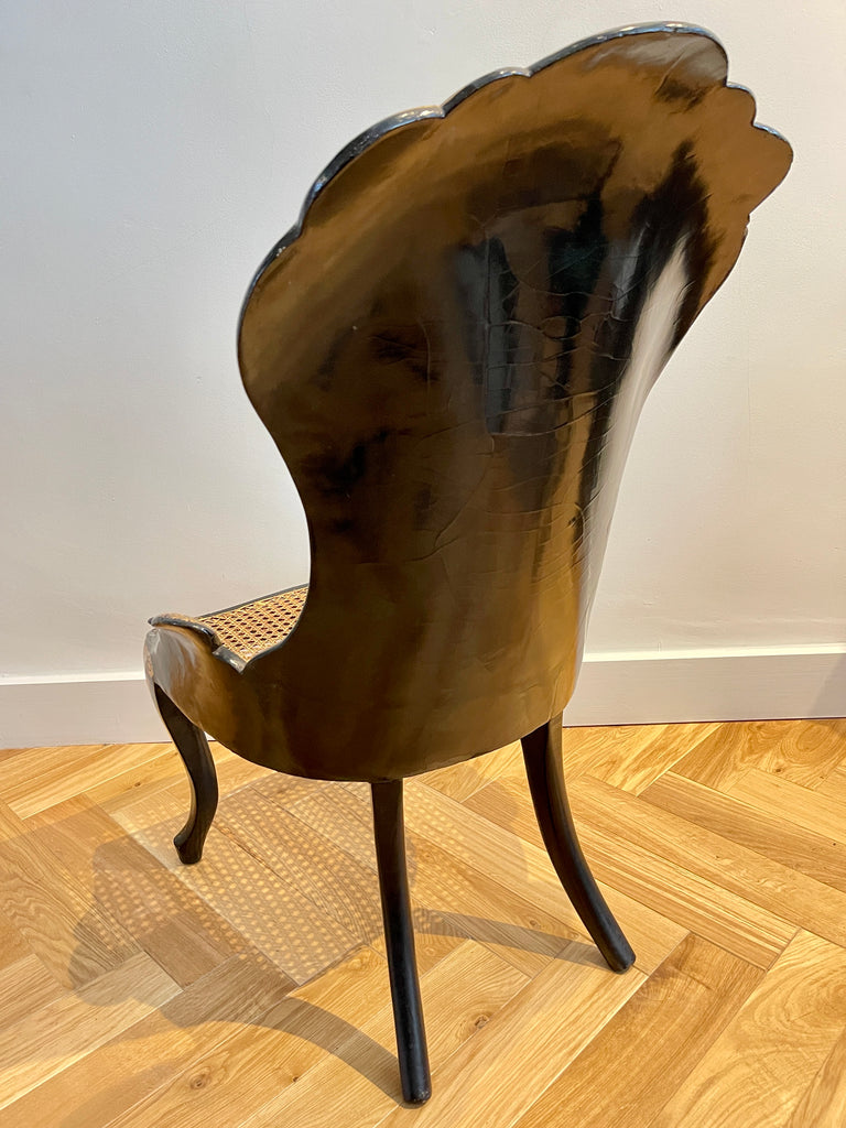 parcel gilt papier mâché mother of pearl chair 1838