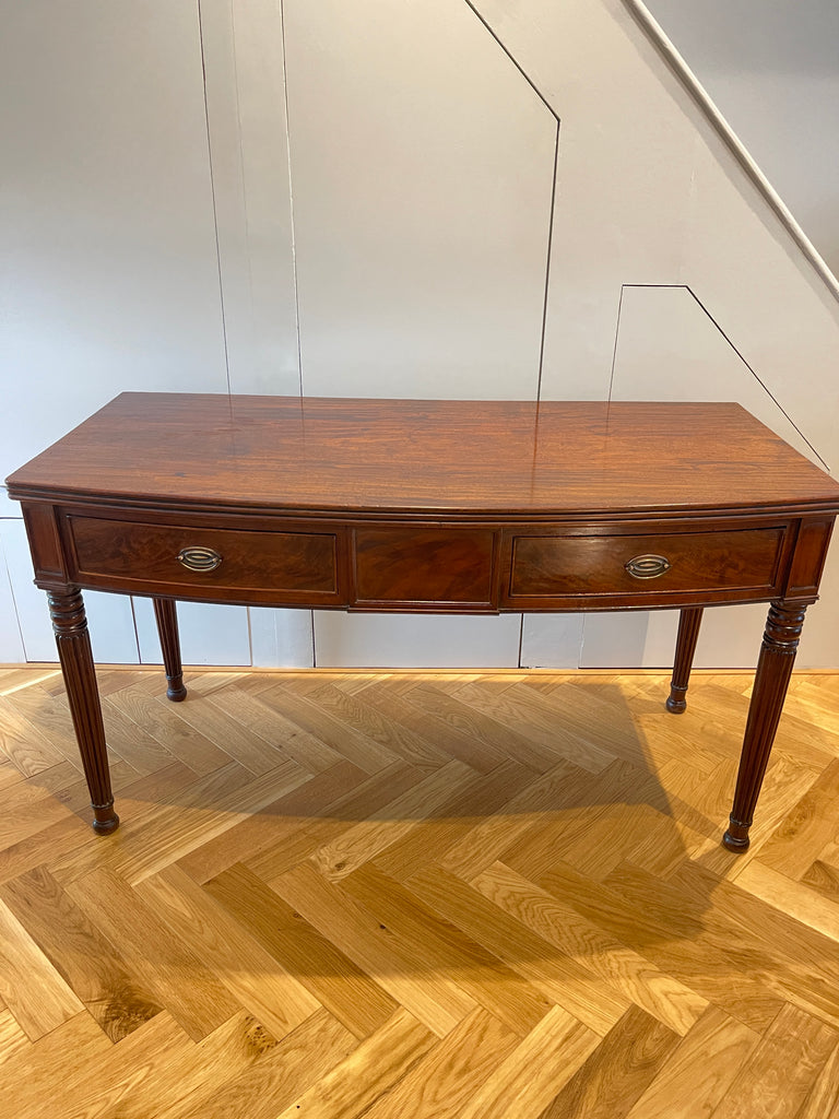 an exceptional regency cuban mahogany gillows console desk table