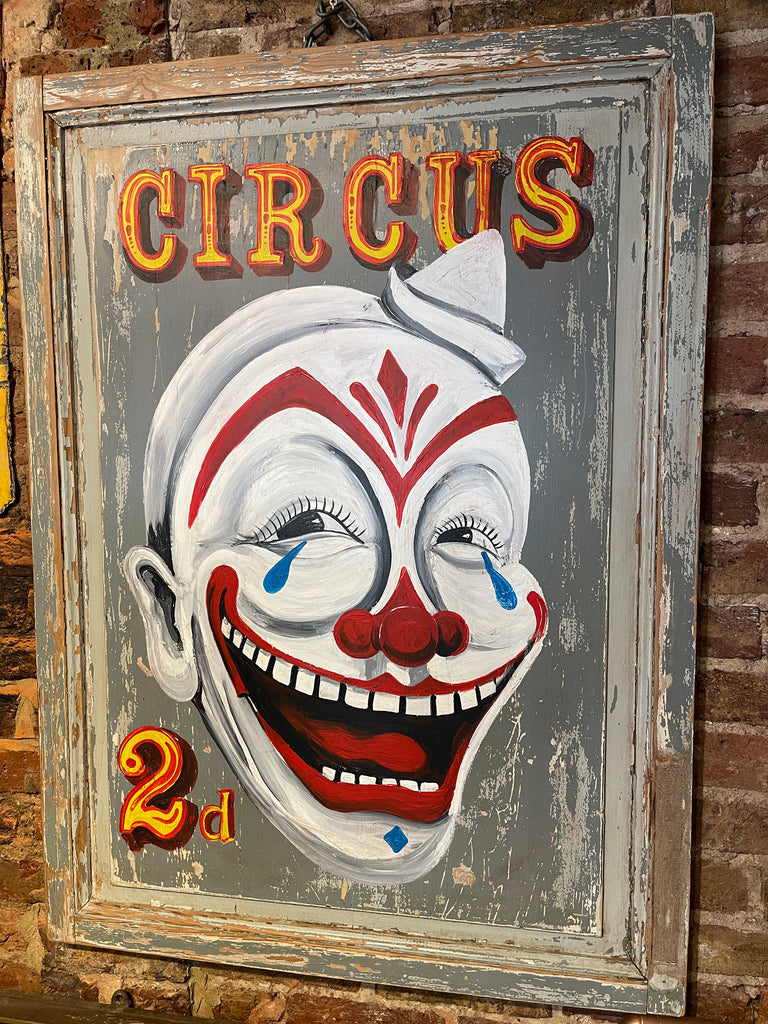 large vintage circus advertising sign wall art picture