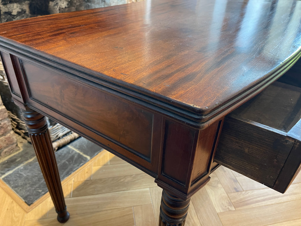 an exceptional regency cuban mahogany gillows console desk table