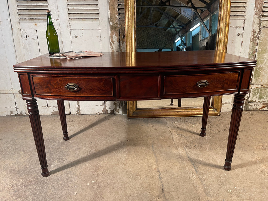 an exceptional regency cuban mahogany gillows console desk table