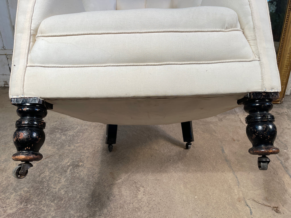antique english chesterfield armchair circa 1850