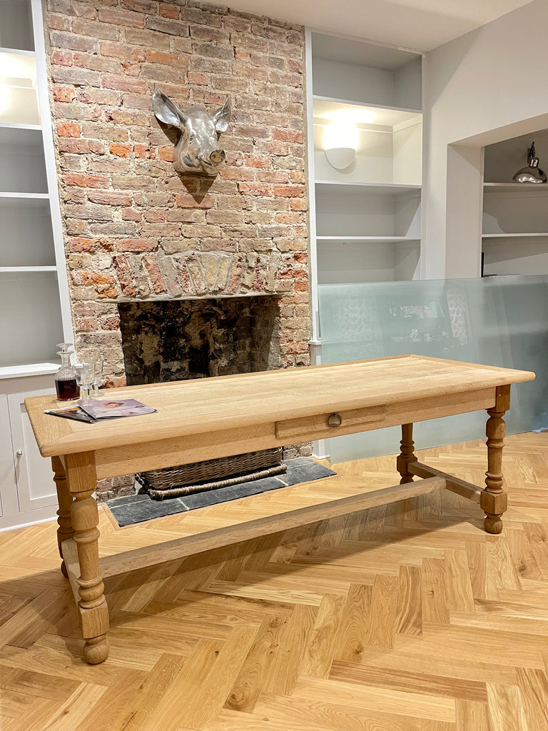 antique french oak refectory dining kitchen table
