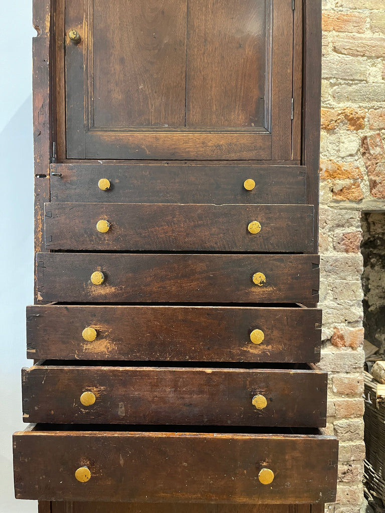 antique station masters mahogany cabinet