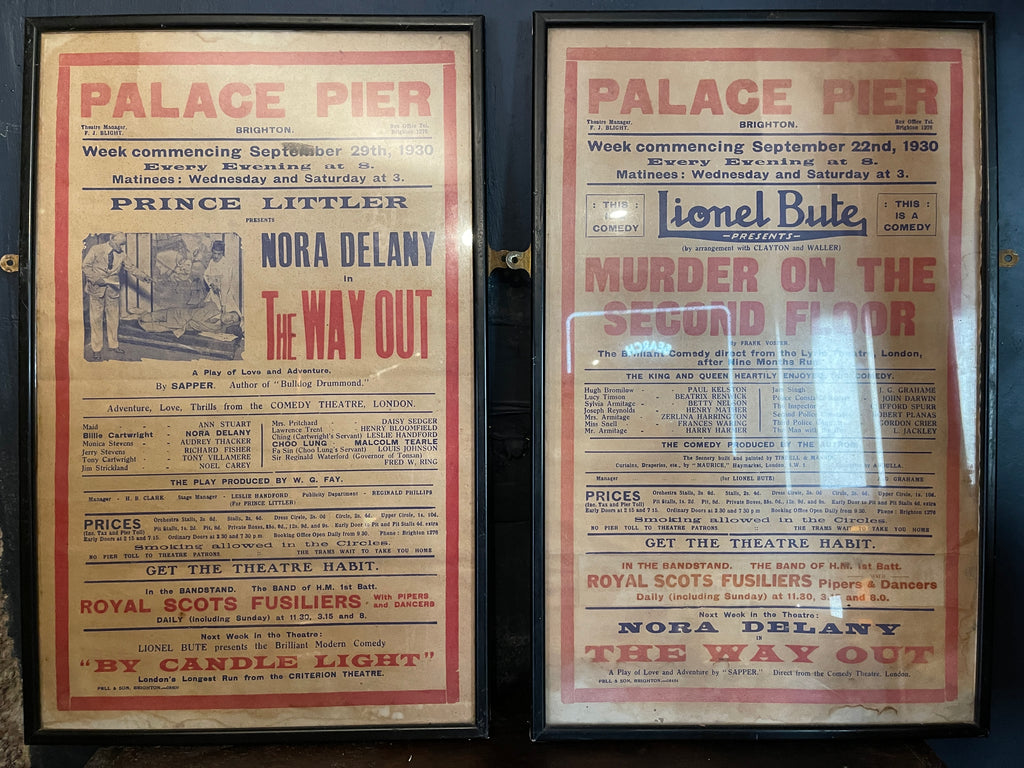 original antique palace brighton pier theatre posters