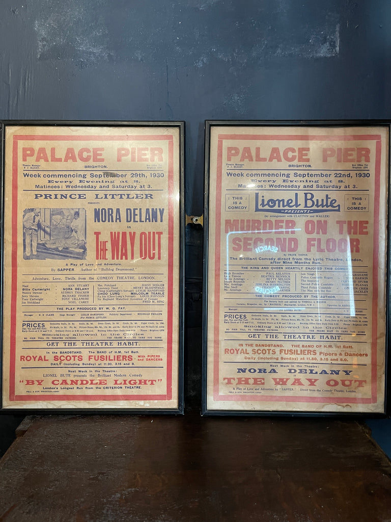 original antique palace brighton pier theatre posters