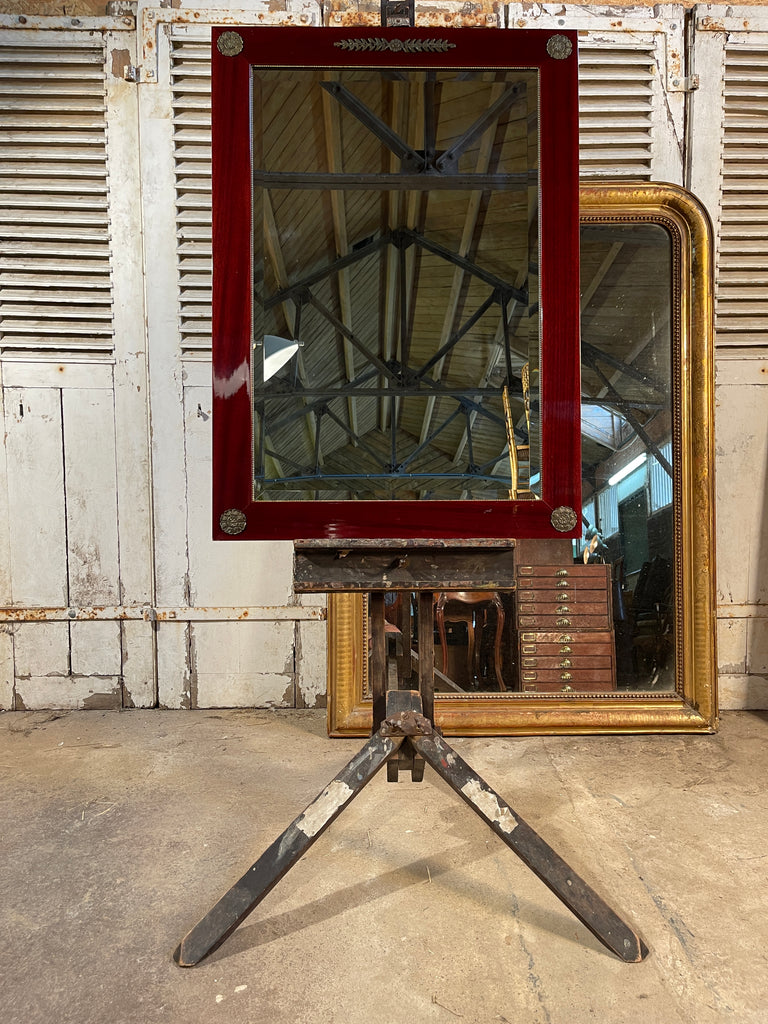 beautiful  french empire mahogany bevelled plate mirror hallway living room bedroom mirror