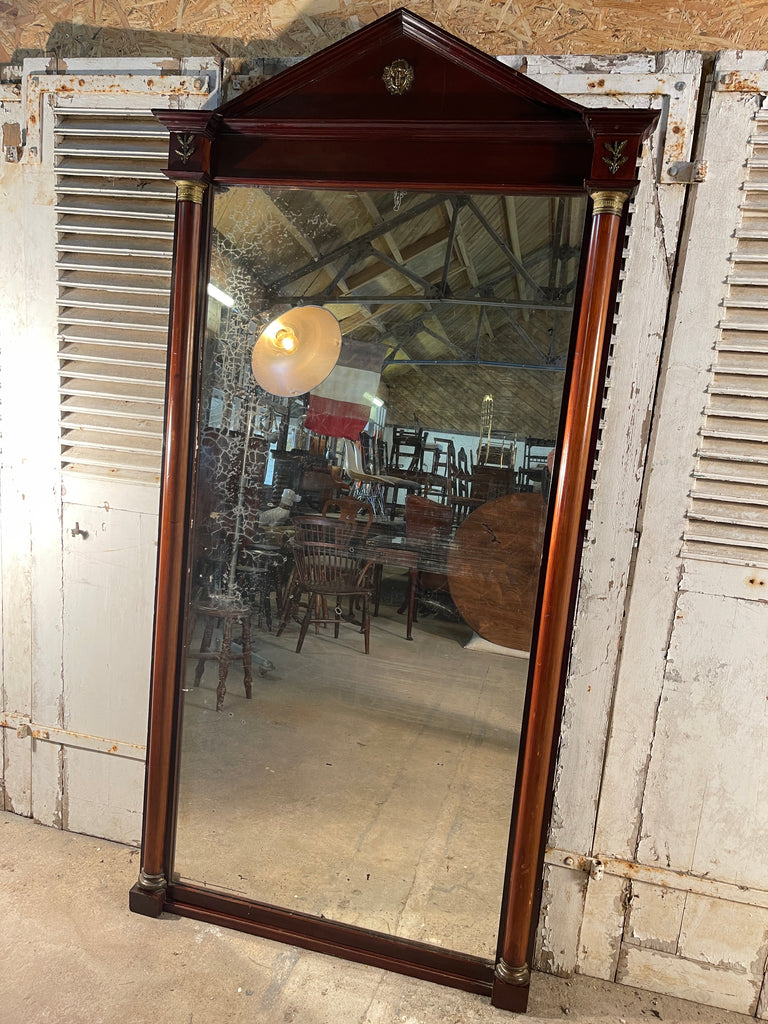 antique french empire statement wall floor mirror circa 1880