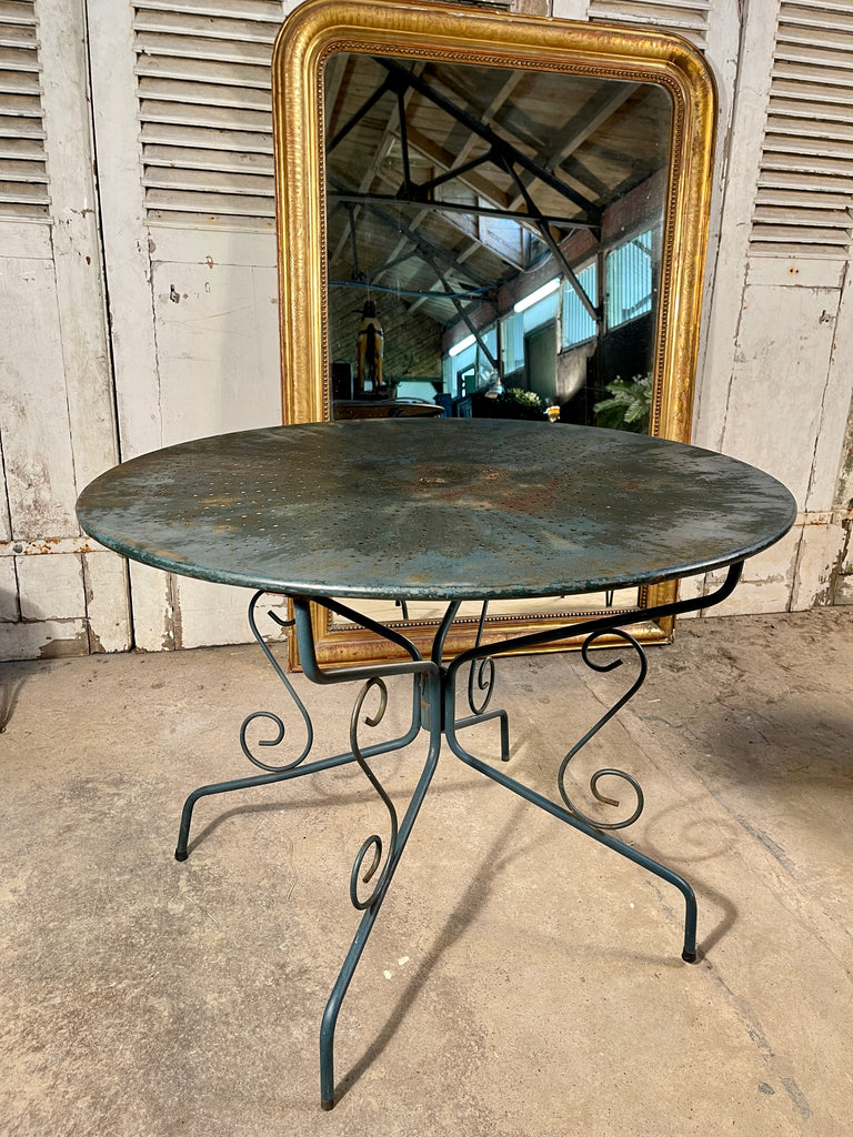 antique french fermob wrought iron garden table dining patio set circa 1900