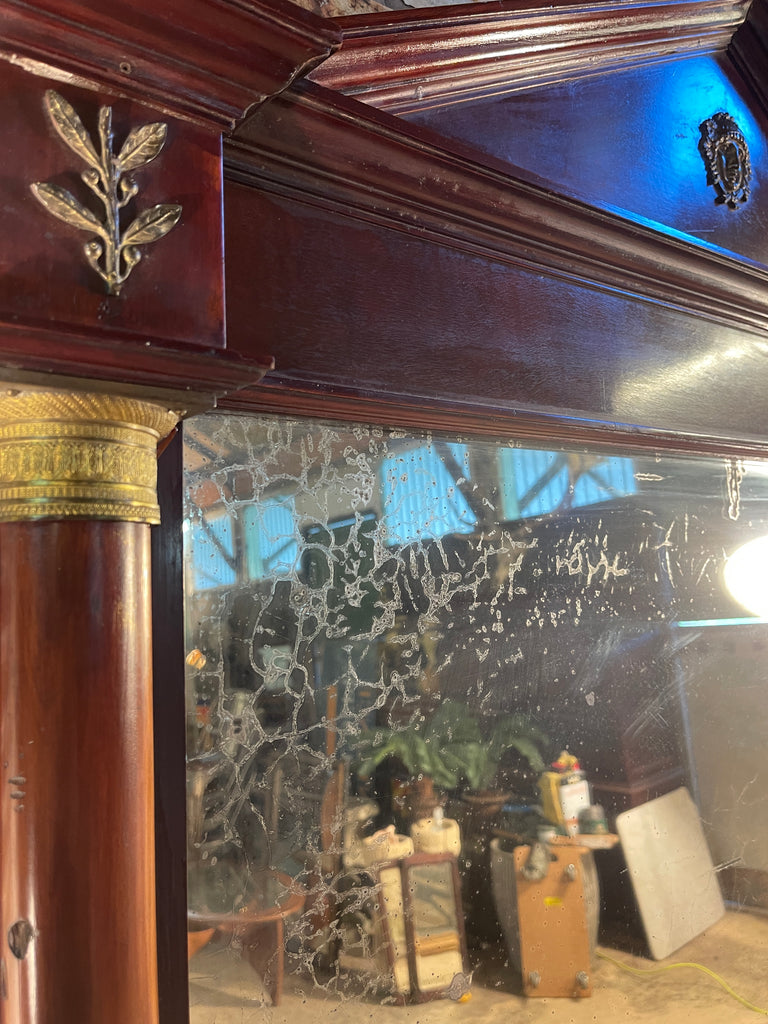 antique french empire statement wall floor mirror circa 1880