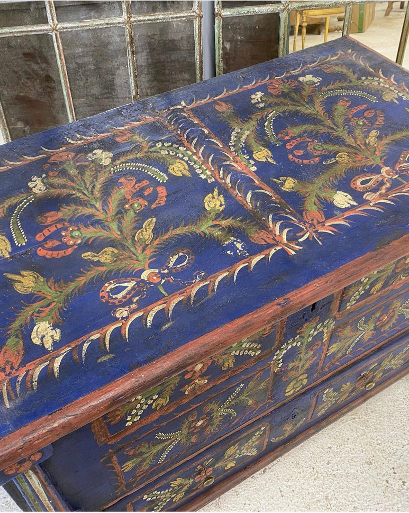 antique swedish marriage cabinet drawer chest circa 1790