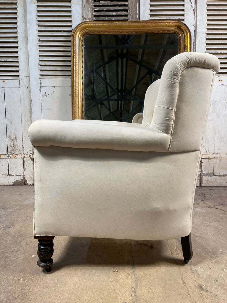 antique english chesterfield armchair circa 1850