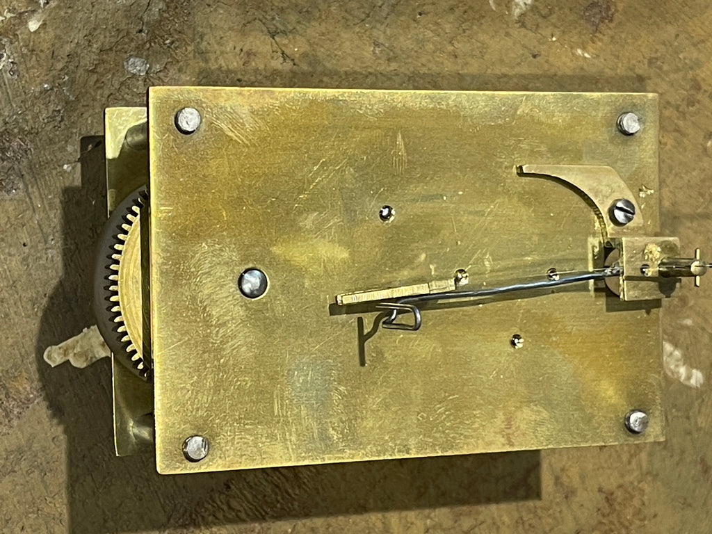antique english mahogany station clock