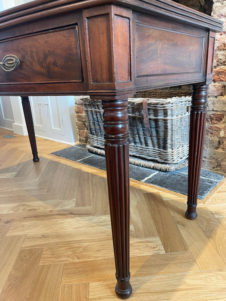 an exceptional regency cuban mahogany gillows console desk table