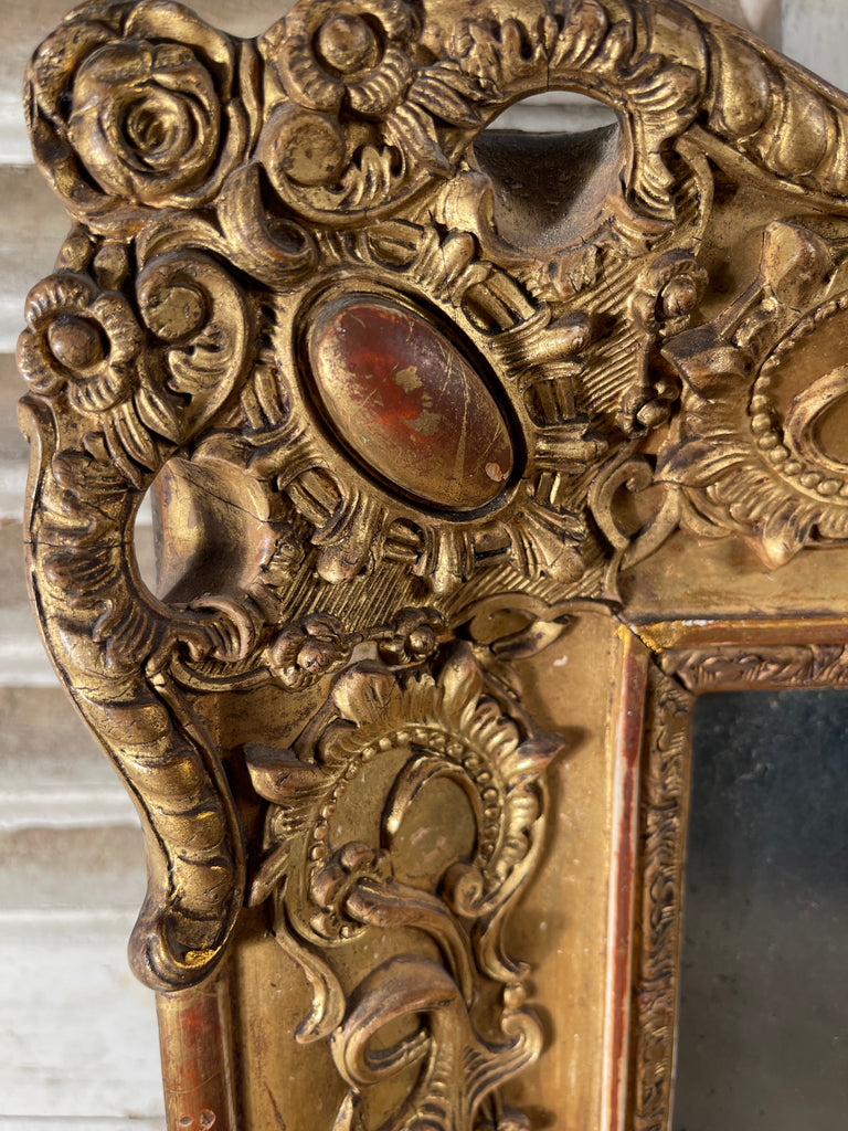 antique french restoration period louis philippe xviii gilt  mirror circa 1820