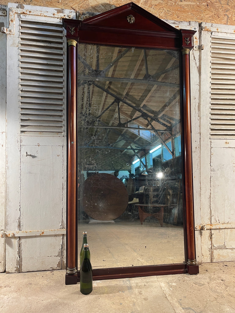antique french empire statement wall floor mirror circa 1880