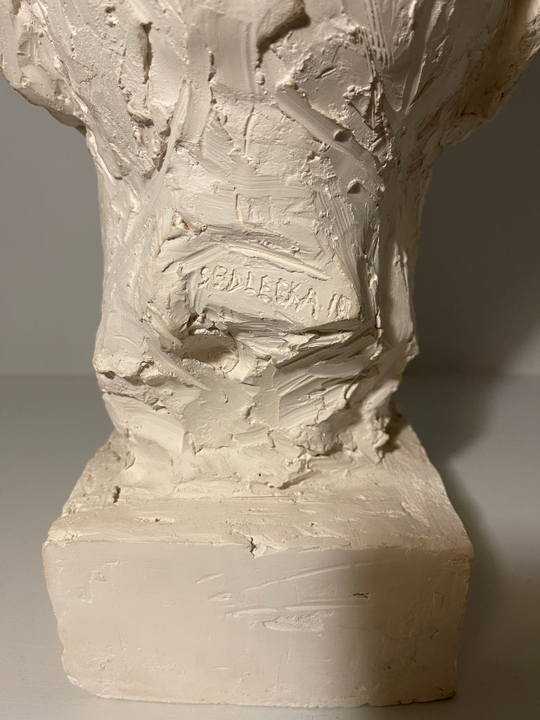 a rare and exceptional signed bust by the highly sought after sculptor irena  sedeckla