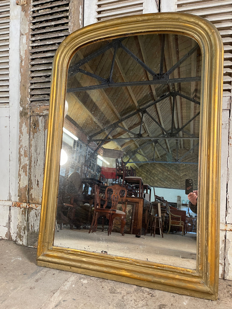 antique french louis philippe gilt statement wall floor mirror circa 1880