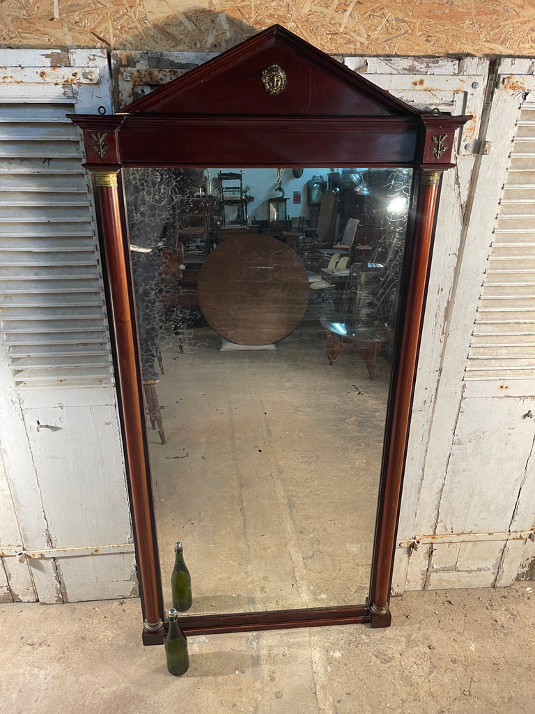 antique french empire statement wall floor mirror circa 1880