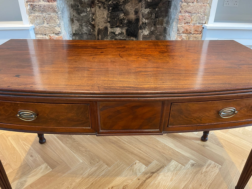 an exceptional regency cuban mahogany gillows console desk table