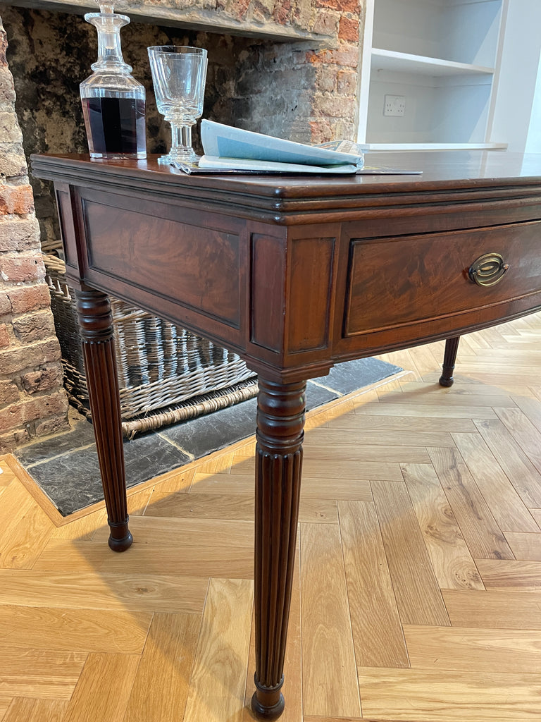 an exceptional regency cuban mahogany gillows console desk table