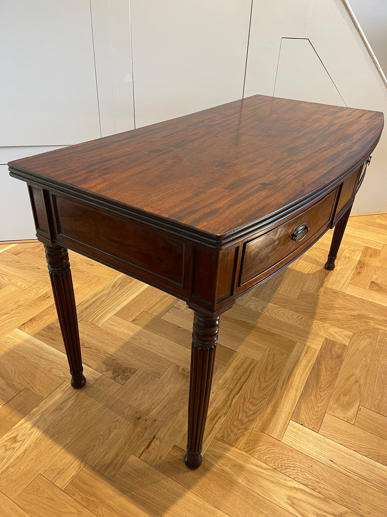 an exceptional regency cuban mahogany gillows console desk table
