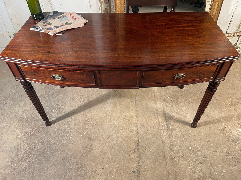 an exceptional regency cuban mahogany gillows console desk table