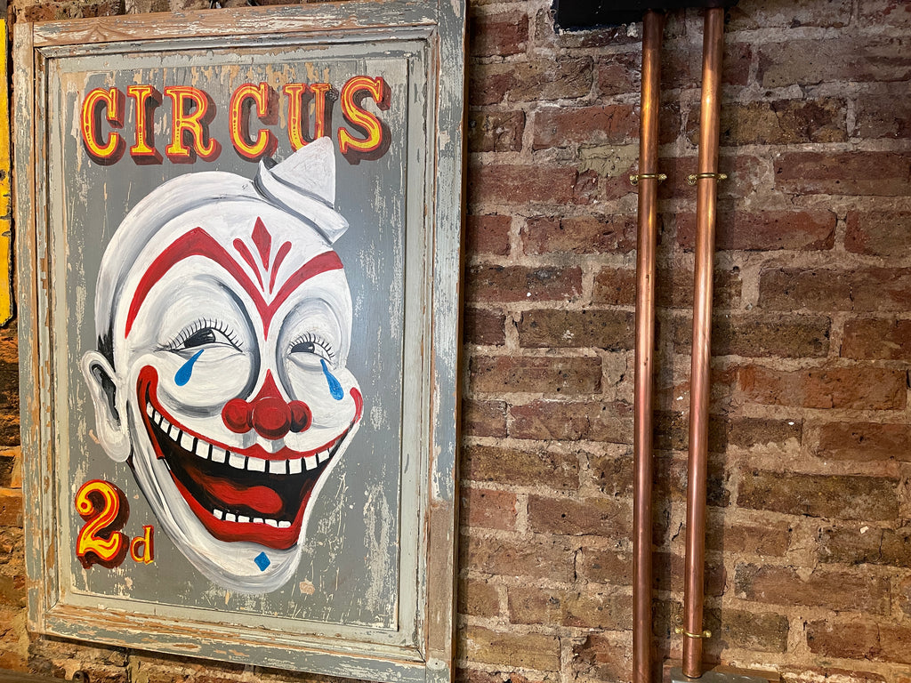 large vintage circus advertising sign wall art picture