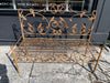 antique georgian style wrought iron garden bench