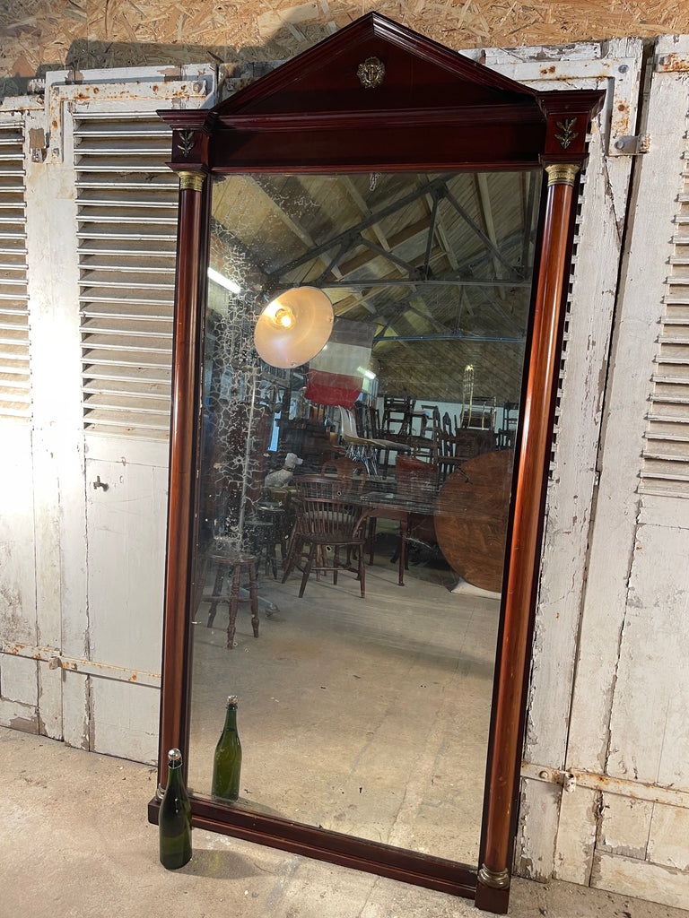 antique french empire statement wall floor mirror circa 1880