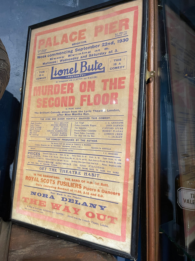 original antique palace brighton pier theatre posters