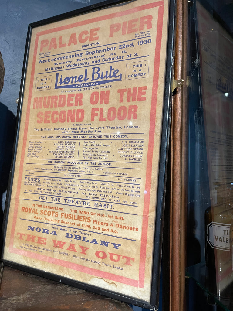 original antique palace brighton pier theatre posters
