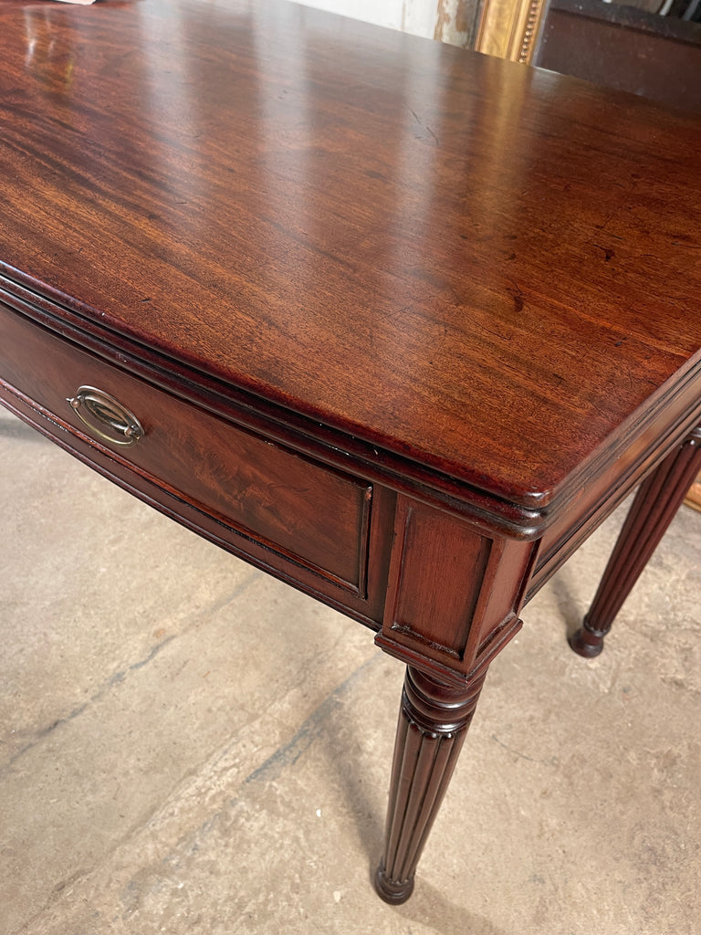 an exceptional regency cuban mahogany gillows console desk table