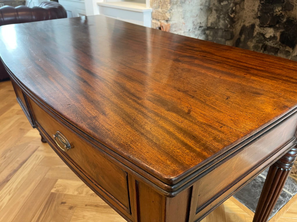 an exceptional regency cuban mahogany gillows console desk table