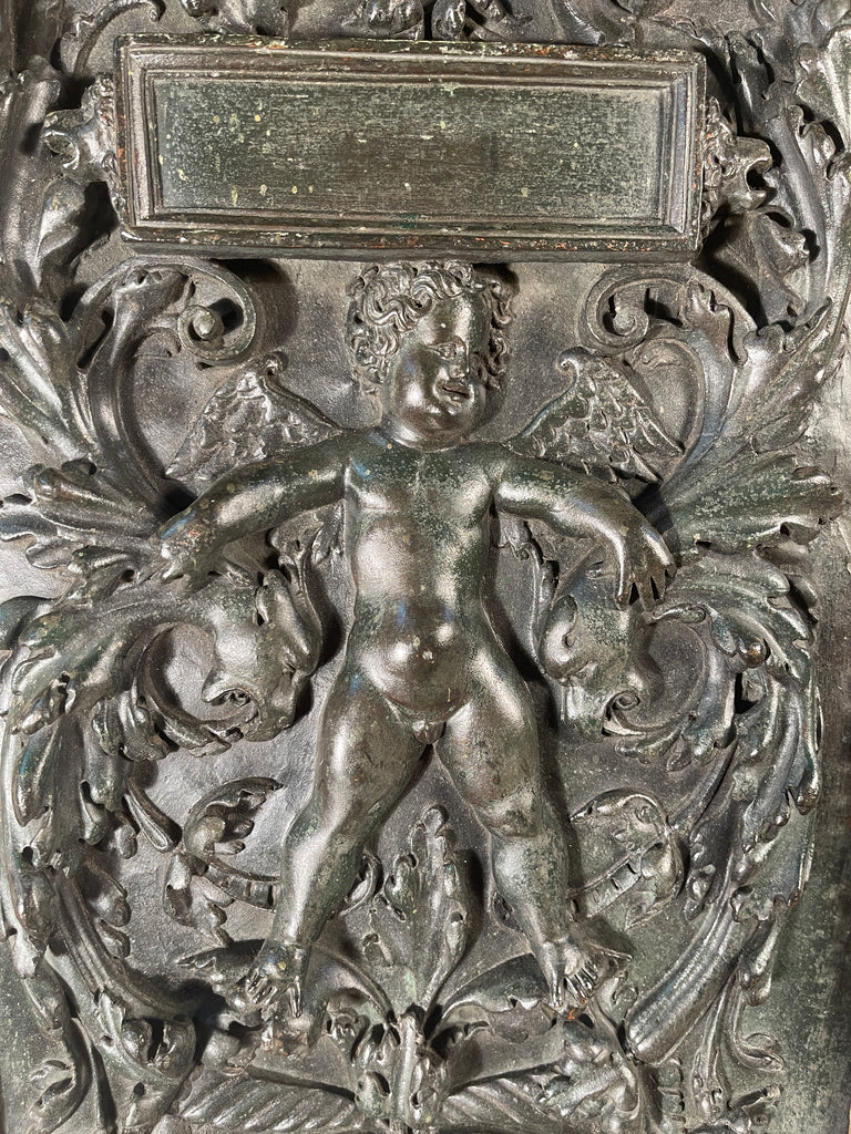 antique 16th century renaissance copper repoussé hanging wall panels
