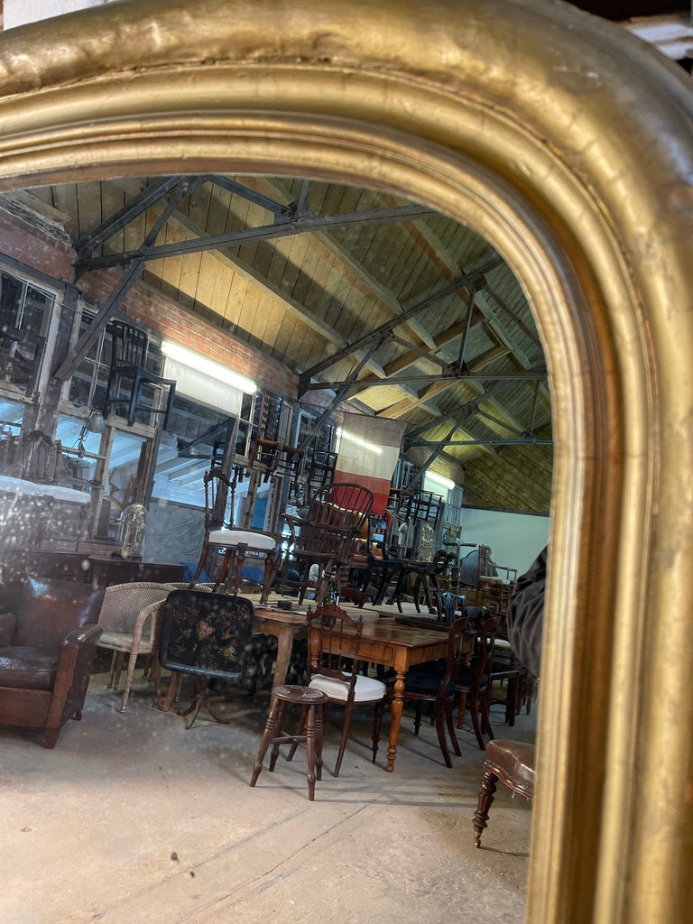 antique french louis philippe gilt statement wall floor mirror circa 1880