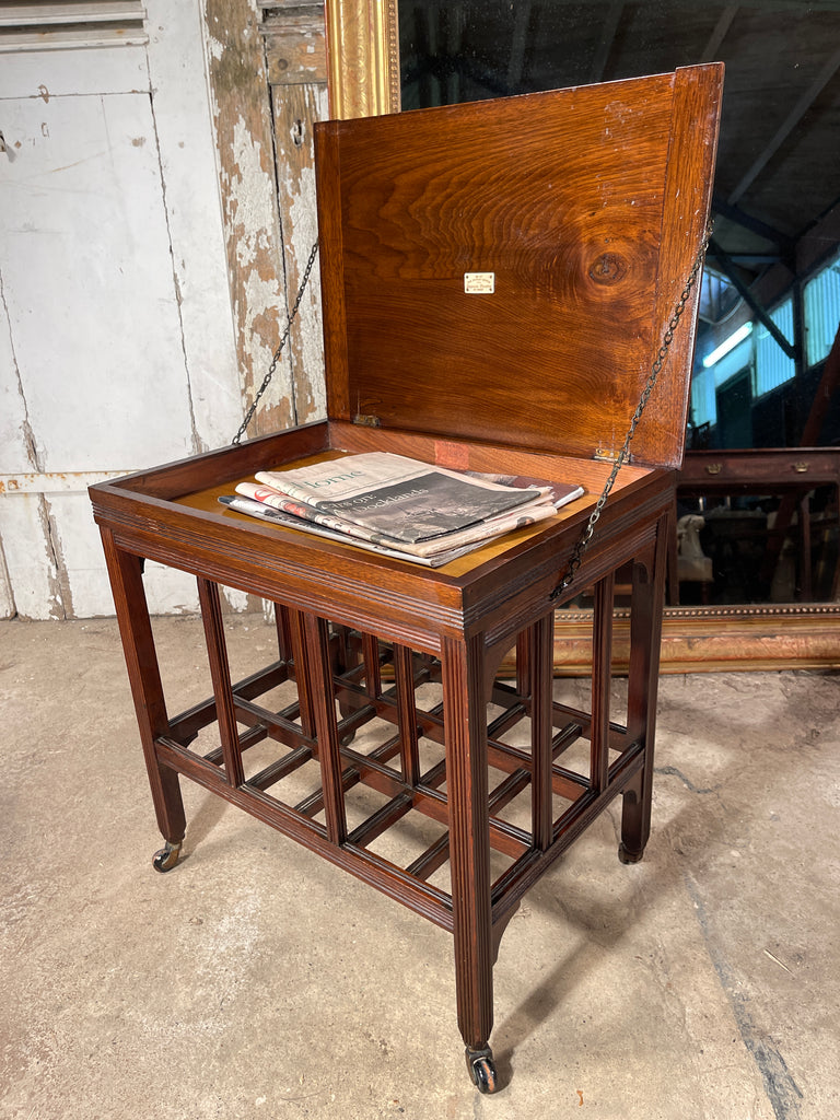 rare early liberty & co canterbury with liberty red paper label & ivorine patent plaque circa 1900