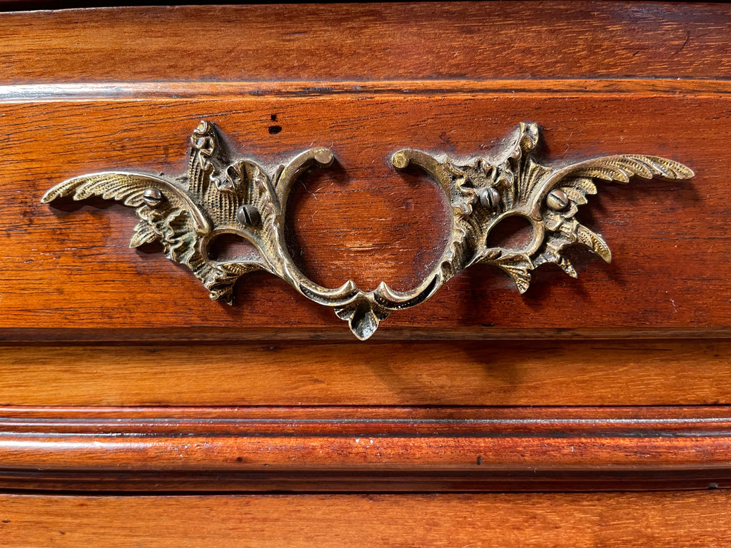 antique french empire marble commode oak chest drawers circa 1880