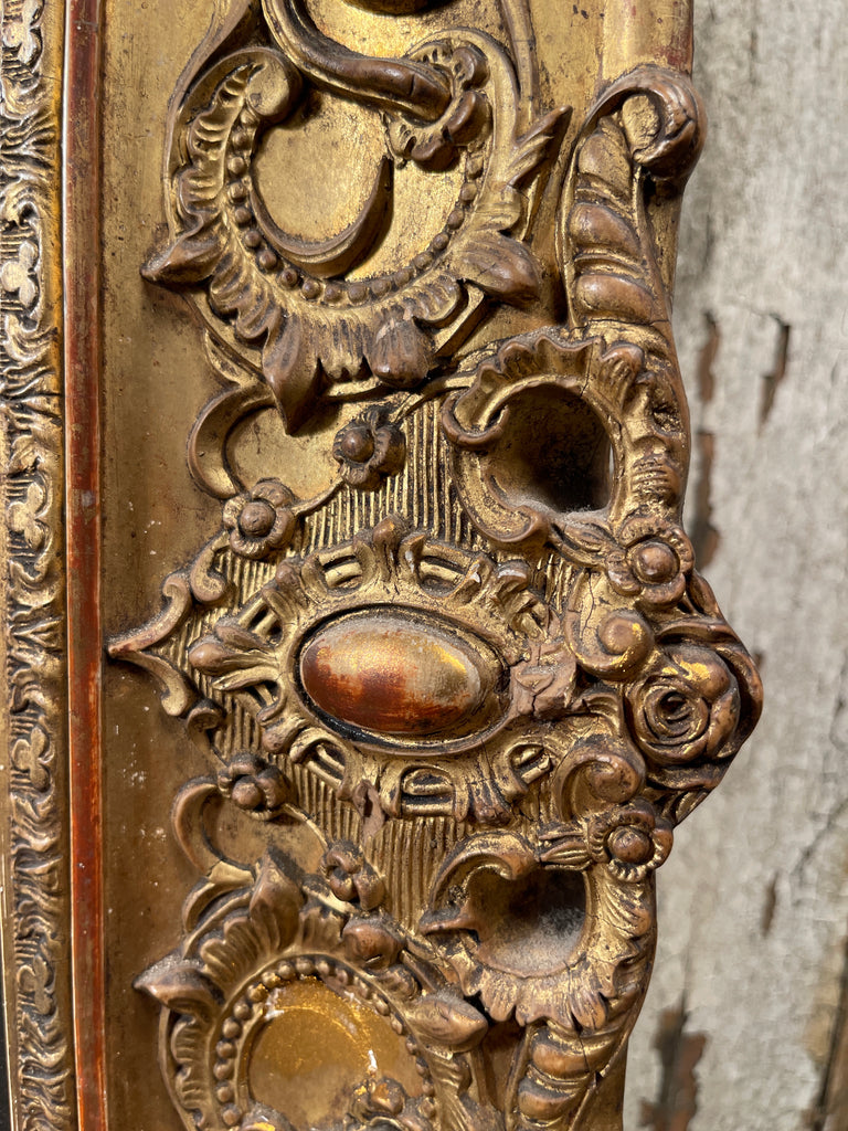 antique french restoration period louis philippe xviii gilt  mirror circa 1820