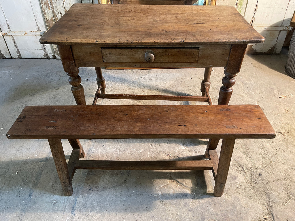 antique english elm kitchen dining table